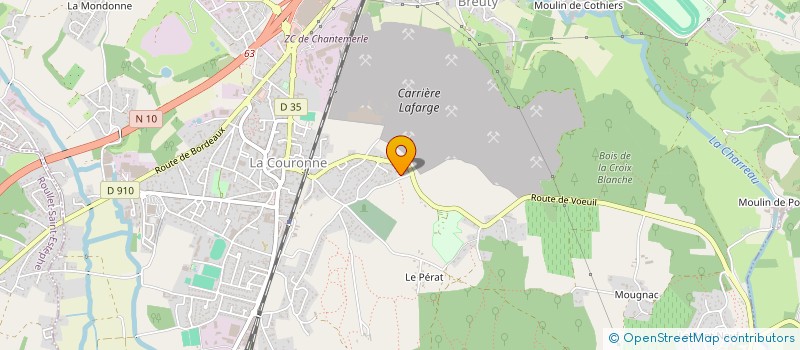 localisation de l'entreprise MONSIEUR FRANCOIS-XAVIER DENIER  LA COURONNE