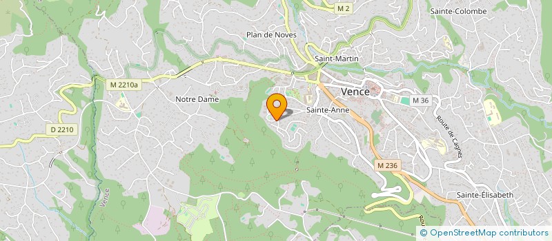 localisation de l'entreprise MONSIEUR FRANCOIS-XAVIER DERAMOUDT à VENCE