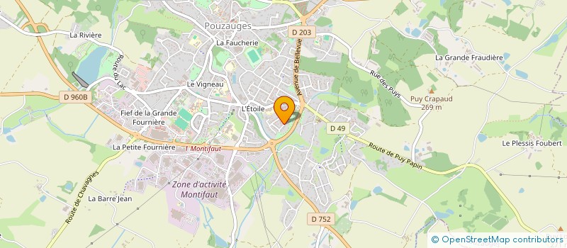 localisation de l'entreprise MONSIEUR FRANCOIS XAVIER DESBOIS  POUZAUGES