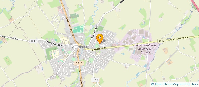 localisation de l'entreprise MONSIEUR FRANCOIS-XAVIER DESMIDT  WORMHOUT