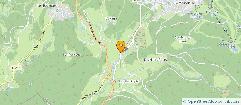 localisation de l'entreprise MONSIEUR FRANCOIS-XAVIER FUCHS à GERARDMER