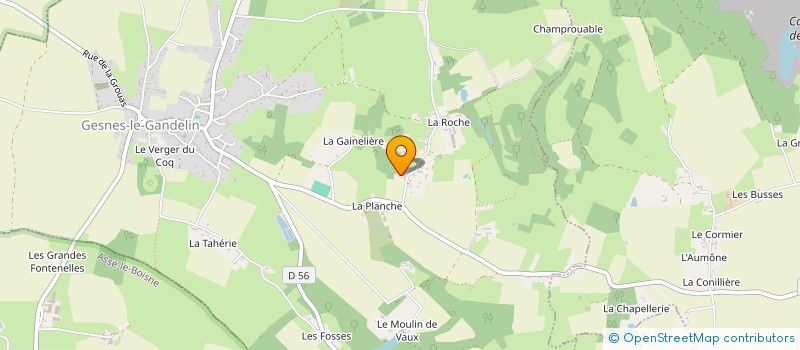 localisation de l'entreprise MONSIEUR FRANCOIS-XAVIER GIRAULT  GESNES LE GANDELIN