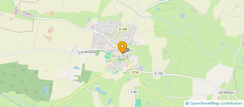 localisation de l'entreprise MONSIEUR FRANCOIS XAVIER GODRY  SAINT-CLEMENT-DE-LA-PLACE