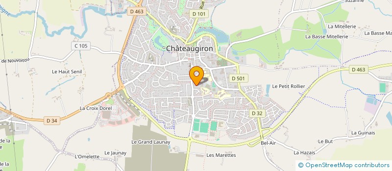 localisation de l'entreprise MONSIEUR FRANCOIS-XAVIER GUENAN  CHATEAUGIRON