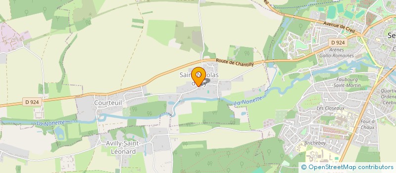 localisation de l'entreprise MONSIEUR FRANCOIS-XAVIER GUINNEPAIN  COURTEUIL