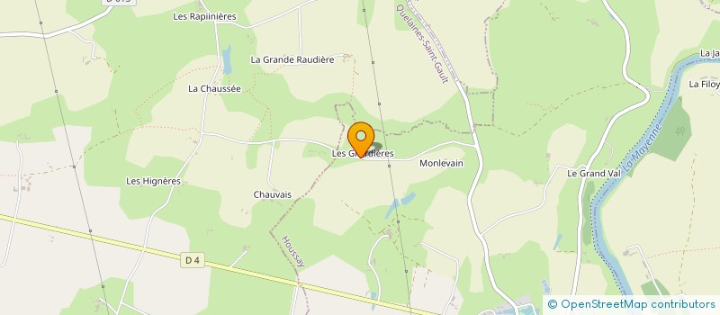 localisation de l'entreprise MONSIEUR FRANCOIS-XAVIER GUYARD  QUELAINES-SAINT-GAULT