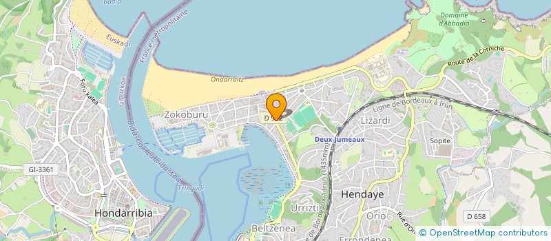 localisation de l'entreprise MONSIEUR FRANCOIS-XAVIER HARAMBOURE à HENDAYE