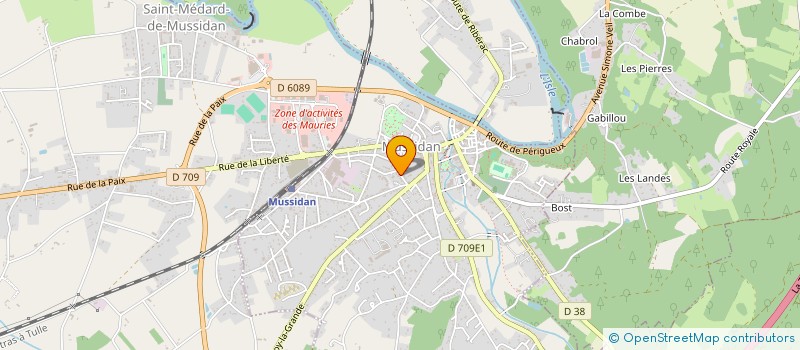 localisation de l'entreprise MONSIEUR FRANCOIS-XAVIER HOCHART  MUSSIDAN