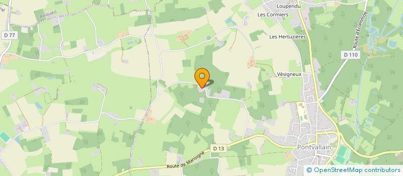 localisation de l'entreprise MONSIEUR FRANCOIS-XAVIER HOREAU  PONTVALLAIN