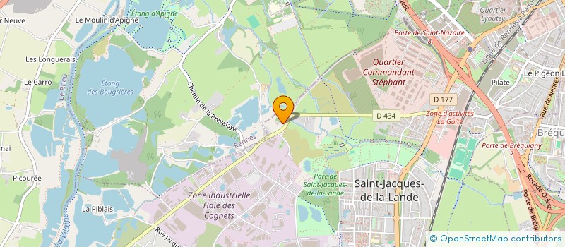 localisation de l'entreprise MONSIEUR FRANCOIS-XAVIER HUBERT à ST JACQUES DE LA LANDE