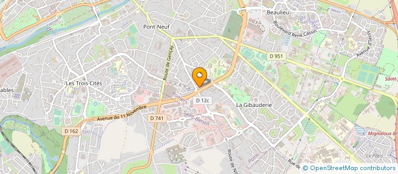 localisation de l'entreprise MONSIEUR FRANCOIS-XAVIER HUE  POITIERS