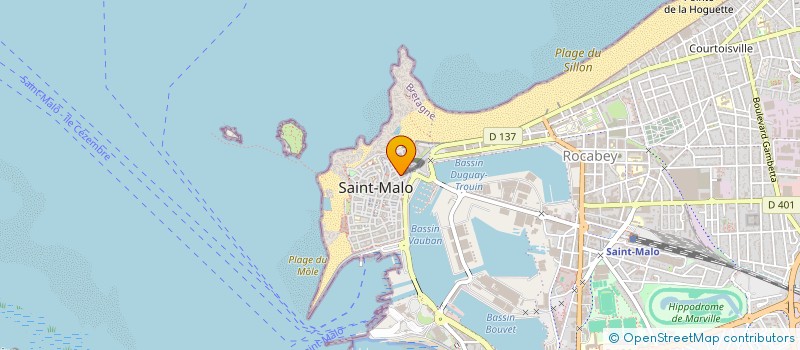 localisation de l'entreprise MONSIEUR FRANCOIS-XAVIER LAGEY  SAINT-MALO