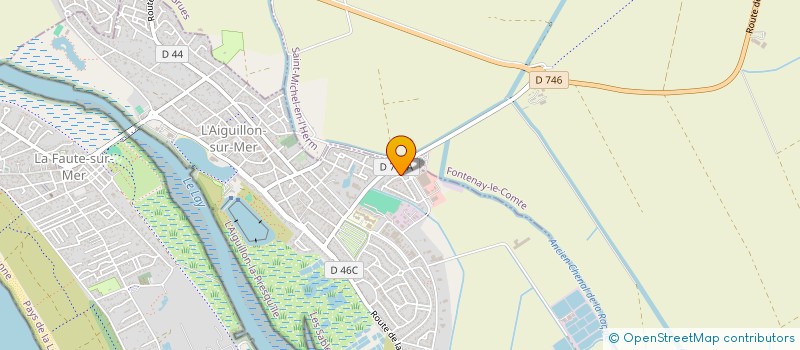 localisation de l'entreprise MONSIEUR FRANCOIS-XAVIER LAGUERIE  L'AIGUILLON-LA-PRESQU'ILE