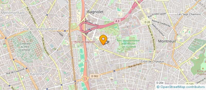 localisation de l'entreprise MONSIEUR FRANCOIS-XAVIER LAUBACHER à BAGNOLET