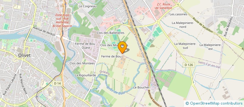 localisation de l'entreprise MONSIEUR FRANCOIS-XAVIER LLAVE  ORLEANS