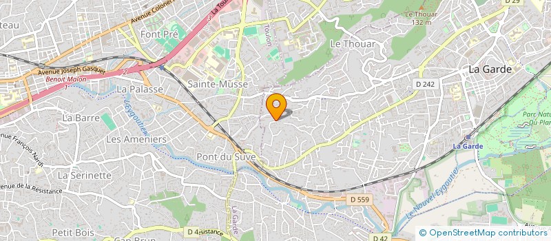 localisation de l'entreprise MONSIEUR FRANCOIS-XAVIER MADEC à LA GARDE
