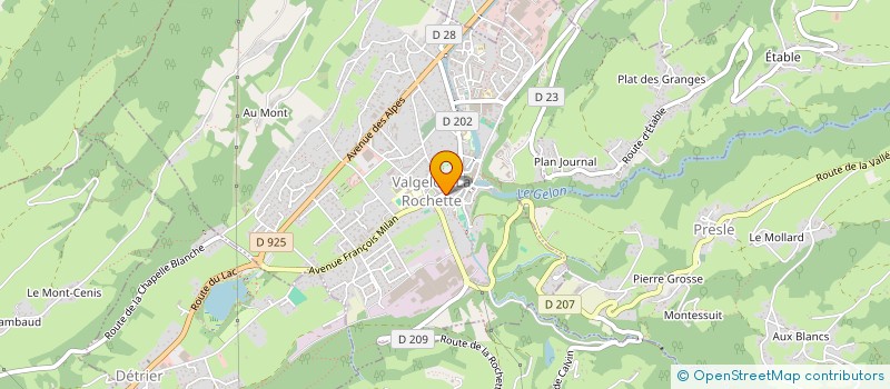 localisation de l'entreprise MONSIEUR FRANCOIS-XAVIER MARCELLI à VALGELON-LA ROCHETTE