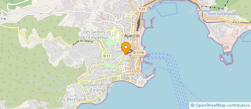 localisation de l'entreprise MONSIEUR FRANCOIS-XAVIER MARCHI  AJACCIO