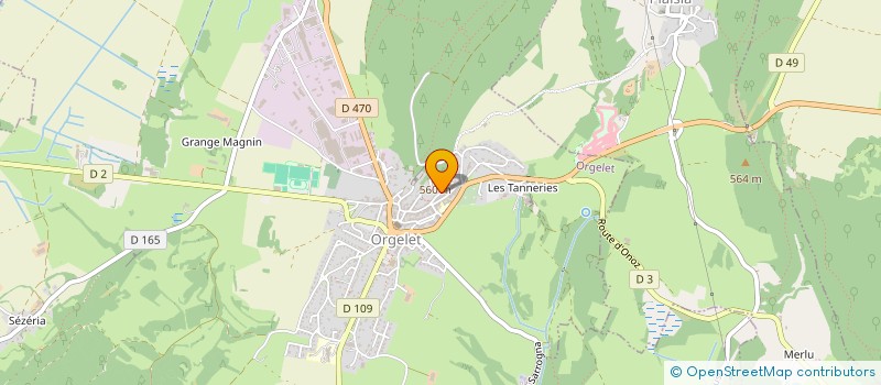 localisation de l'entreprise MONSIEUR FRANCOIS-XAVIER MEYER  ORGELET