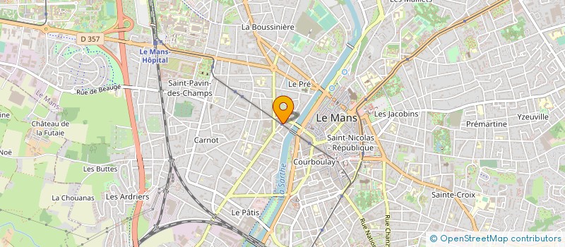 localisation de l'entreprise MONSIEUR FRANCOIS-XAVIER MIRE  LE MANS