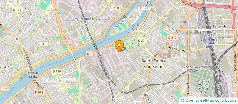 localisation de l'entreprise MONSIEUR FRANCOIS-XAVIER PECCAUD  SAINT-OUEN-SUR-SEINE