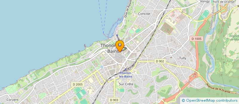 localisation de l'entreprise MONSIEUR FRANCOIS-XAVIER PELLERIN à THONON-LES-BAINS