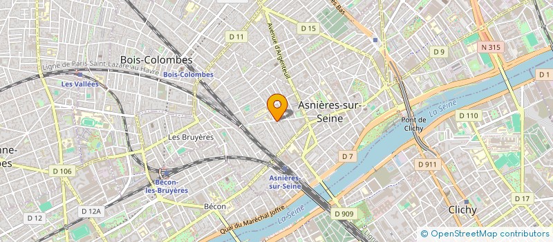 localisation de l'entreprise MONSIEUR FRANCOIS-XAVIER PILLET  ASNIERES-SUR-SEINE