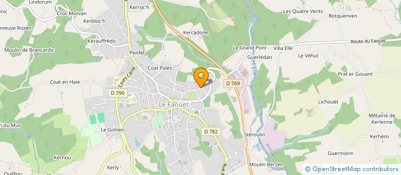 localisation de l'entreprise MONSIEUR FRANCOIS XAVIER POCHON  LE FAOUET