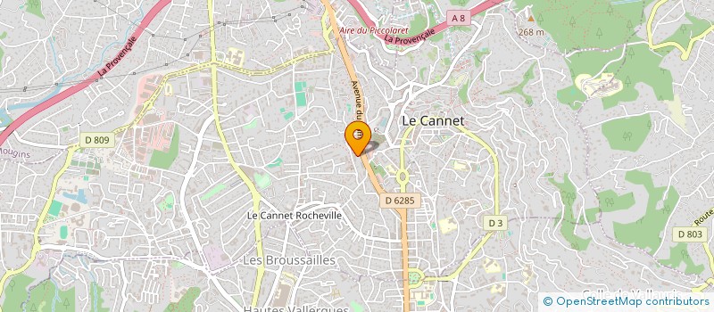 localisation de l'entreprise MONSIEUR FRANCOIS XAVIER POUDROUX à LE CANNET