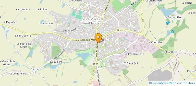 localisation de l'entreprise MONSIEUR FRANCOIS-XAVIER POUTORD à SEVREMOINE