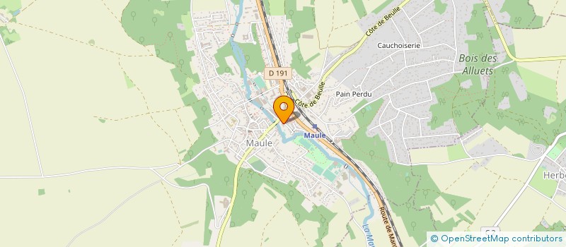 localisation de l'entreprise MONSIEUR FRANCOIS-XAVIER RENAUDAT  MAULE