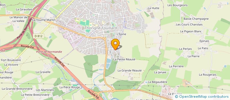 localisation de l'entreprise MONSIEUR FRANCOIS-XAVIER RIGAUD  THORIGNE-FOUILLARD