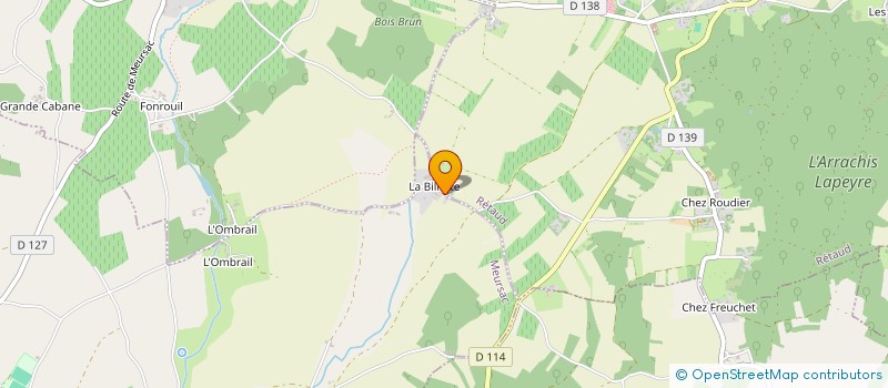 localisation de l'entreprise MONSIEUR FRANCOIS-XAVIER ROUX  RETAUD