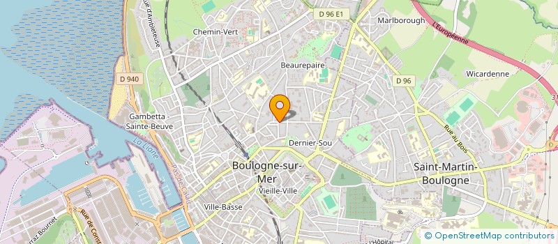 localisation de l'entreprise MONSIEUR FRANCOIS-XAVIER SCHMITZ  BOULOGNE-SUR-MER