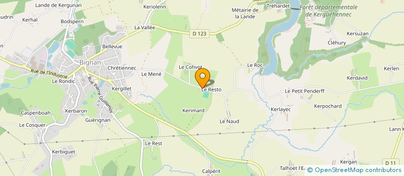 localisation de l'entreprise MONSIEUR FRANCOIS-XAVIER SIOC'HAN DE KERSABIEC à MOUSTOIR-AC