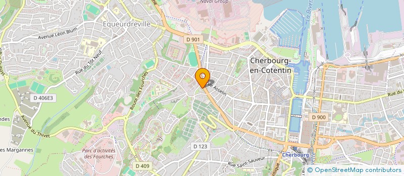 localisation de l'entreprise MONSIEUR FRANCOIS-XAVIER TESTARD-VAILLANT  CHERBOURG-EN-COTENTIN