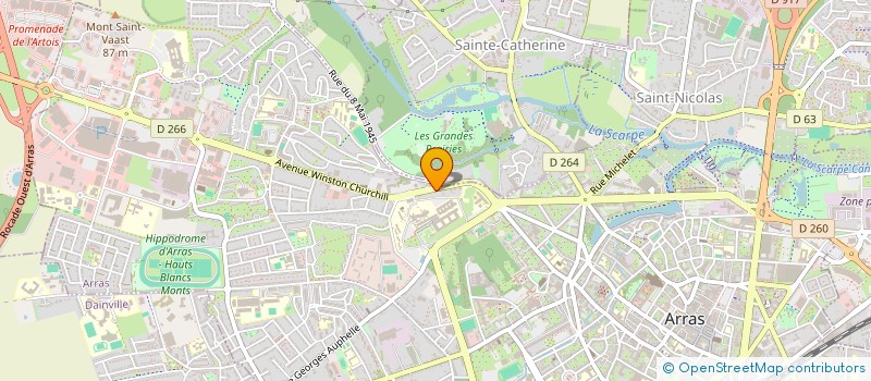 localisation de l'entreprise MONSIEUR FRANCOIS XAVIER VONARX à ARRAS