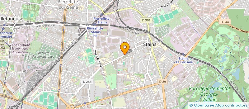 localisation de l'entreprise MONSIEUR FRANCOIS XIAO  STAINS