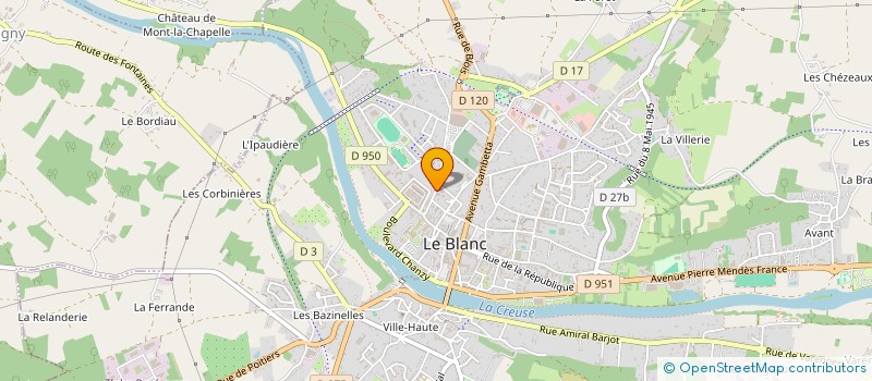 localisation de l'entreprise MONSIEUR FRANCOIS YAMBA à LE BLANC