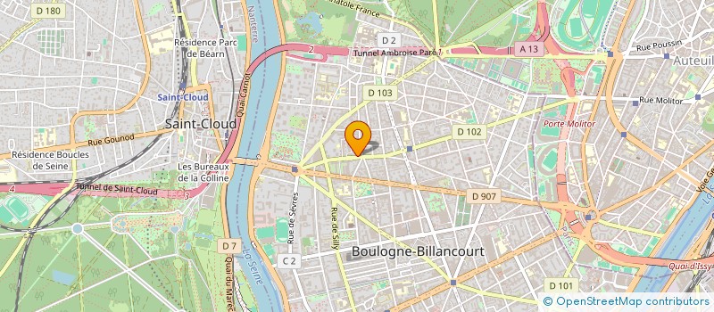 localisation de l'entreprise MONSIEUR FRANCOISE BECKER à BOULOGNE-BILLANCOURT