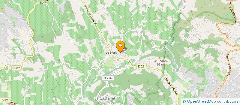 localisation de l'entreprise MONSIEUR FRANCOISE BOUCHEZ  LE CASTELLET