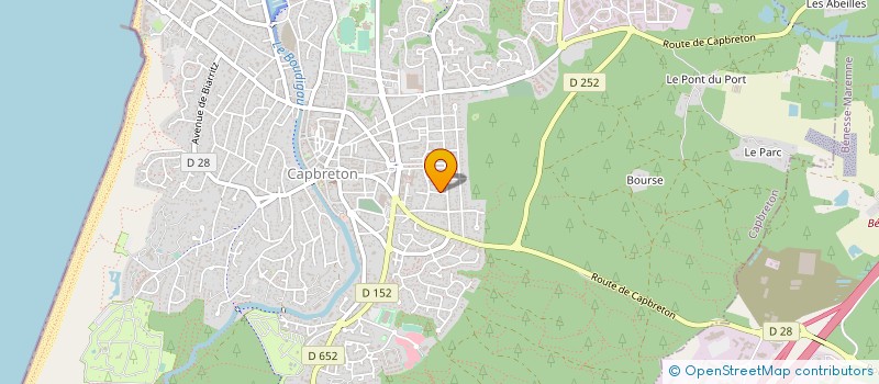 localisation de l'entreprise MONSIEUR FRANCOISE DURU-DUROU  CAPBRETON