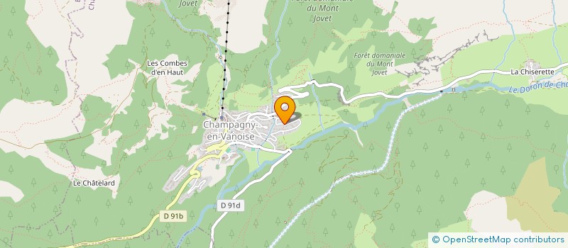 localisation de l'entreprise MONSIEUR FRANCOISE GUICHARD  CHAMPAGNY-EN-VANOISE