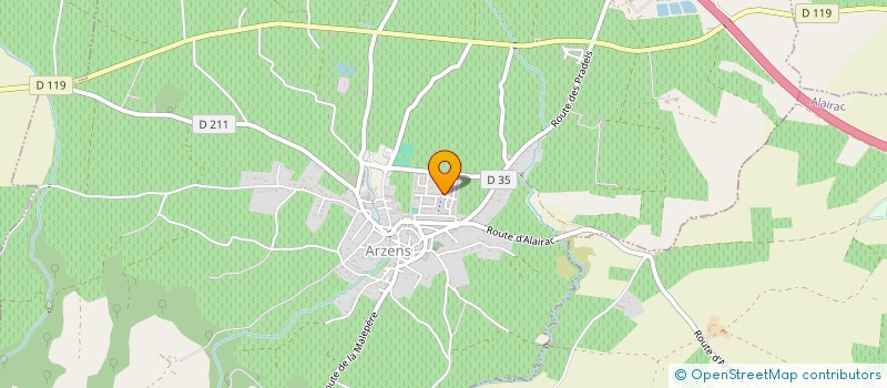 localisation de l'entreprise MONSIEUR FRANCOISE LAFOND  ARZENS