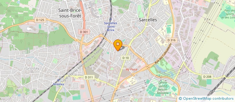 localisation de l'entreprise MONSIEUR FRANCOISE RAFFAITIN à SARCELLES