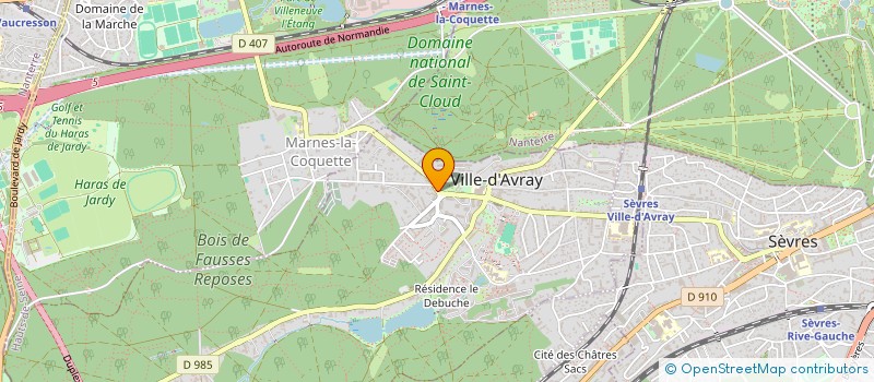 localisation de l'entreprise MONSIEUR FRANCOISE RIVALAN  VILLE-D'AVRAY