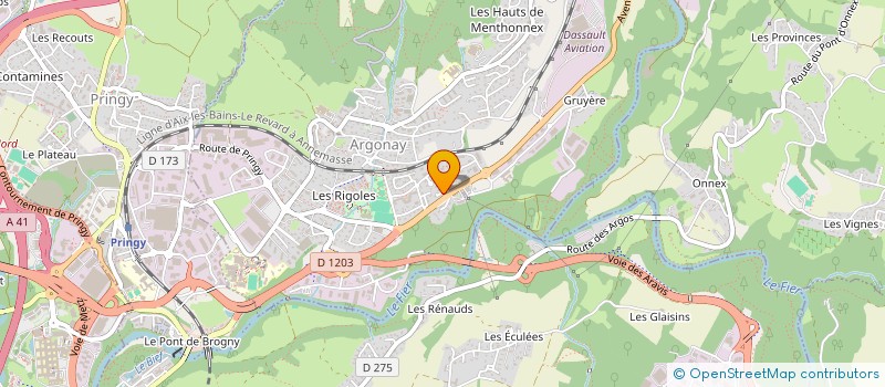 localisation de l'entreprise MONSIEUR FRANET MUANZA SIBO  ARGONAY