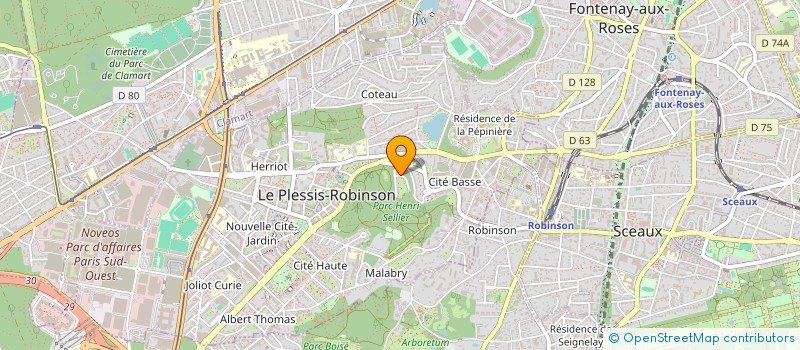 localisation de l'entreprise MONSIEUR FRANK AUFAURE  LE PLESSIS-ROBINSON