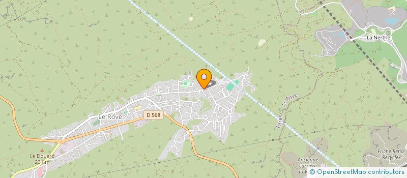 localisation de l'entreprise MONSIEUR FRANK BERGAMINI  LE ROVE