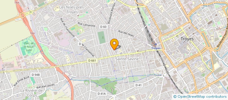 localisation de l'entreprise MONSIEUR FRANK BERTRAND  SAINTE-SAVINE